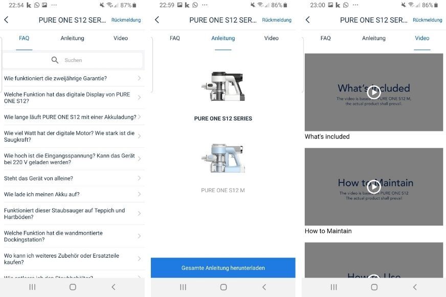 Das Tineco App-Hilfeforum